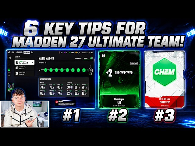 6 KEY TIPS YOU NEED FOR MADDEN 27 ULTIMATE TEAM!