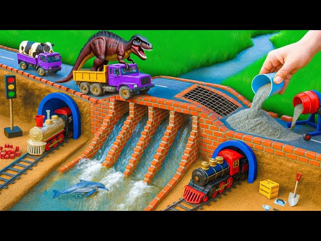 DIY Science Project – Building a Strong Modern Double-Layer Brick Bridge Against Crocodiles