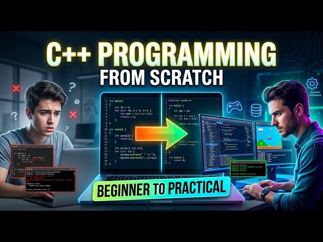Learn C++ Programming from Scratch | Complete Beginner Practical Course |  Programming Course