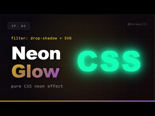 CSS Neon Glow Effect in 2 Minutes