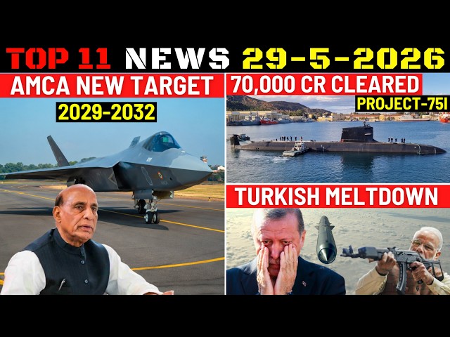 Indian Defence Updates : AMCA New Target,P-75I Deal Cleared,New KC-390 Offer,Turkey Brahmos Meltdown