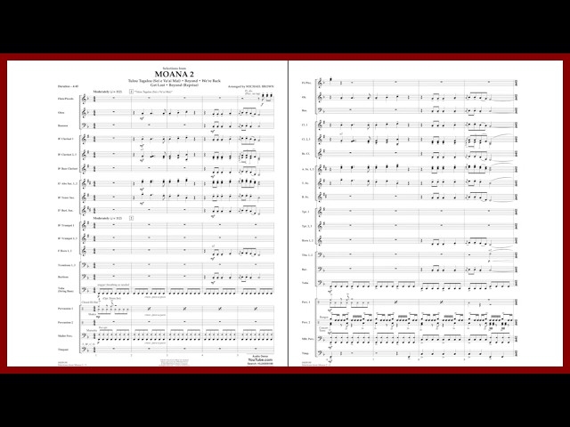 Selections from Moana 2 (Disney Soundtrack) | Arr. Michael Brown