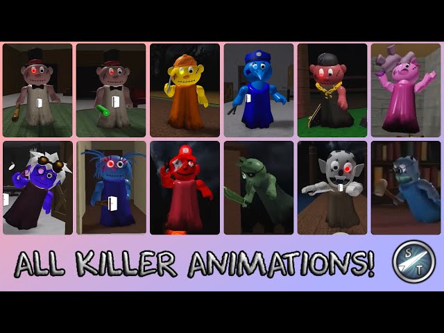 Roblox Puppet | ALL KILLER ANIMATIONS (jump scares)