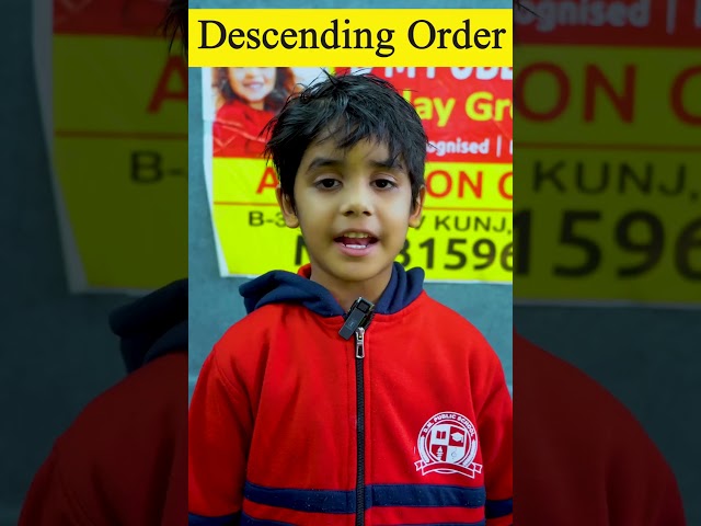Fun Activity: Arranging Students in Ascending and Descending Order by Numbers || DMPS STUDENT #math