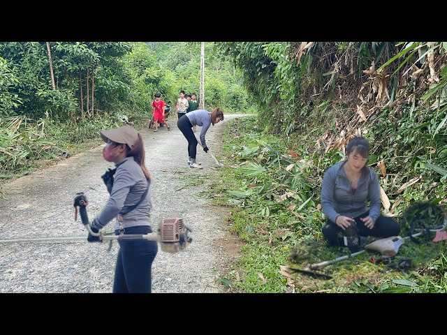 A Day of Hard Work: One Girl Makes a Dangerous Road Safe Again