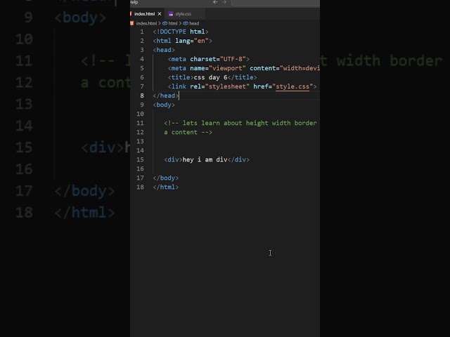 css day 6 about height width and border