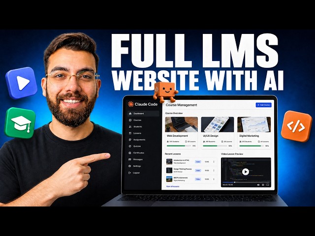 How to Build a Scalable LMS Website with AI Features (Claude Code)