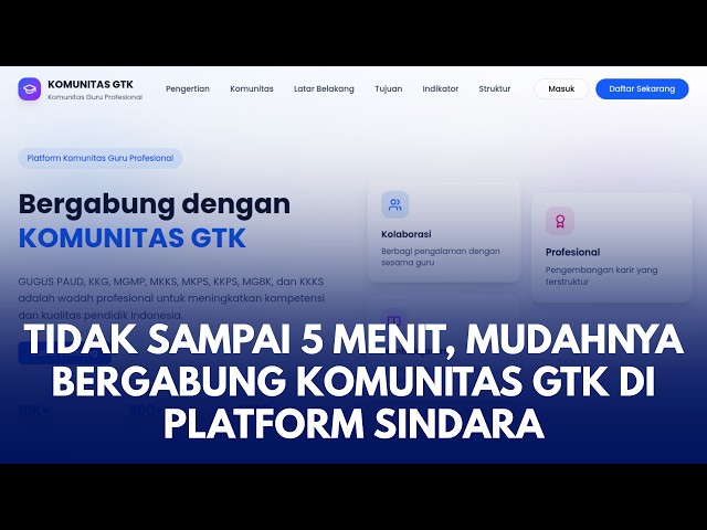 IN LESS THAN 5 MINUTES, IT'S EASY TO JOIN THE GTK COMMUNITY ON THE SINDARA PLATFORM