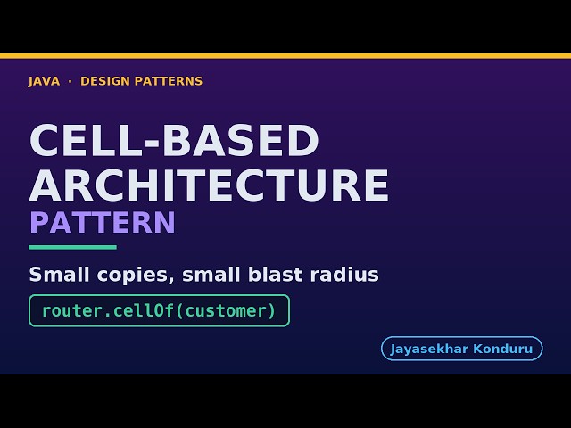 Cell-Based Architecture