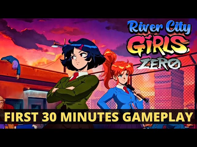 River City Girls Zero Gameplay - First 30 Minutes - Classic 16-bit Beat-Em-Up Game on Steam