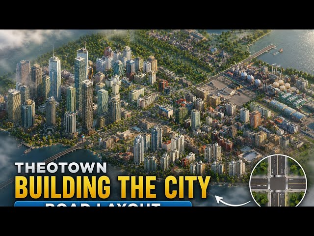 TheoTown City Building Tutorial #1 | How to Design a Realistic Road Layout
