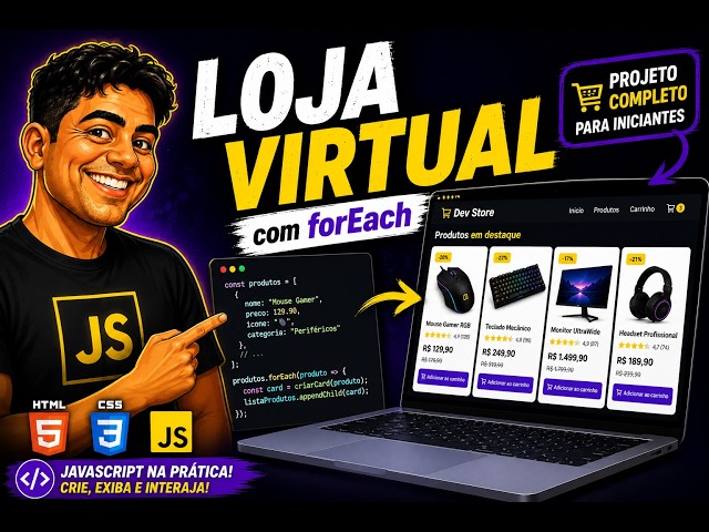 JavaScript Project for Beginners | Building an Online Store with forEach