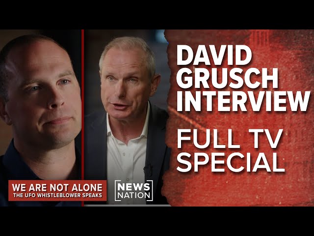 UFO whistleblower David Grusch: 'We are not alone' | Official Ross Coulthart NewsNation interview