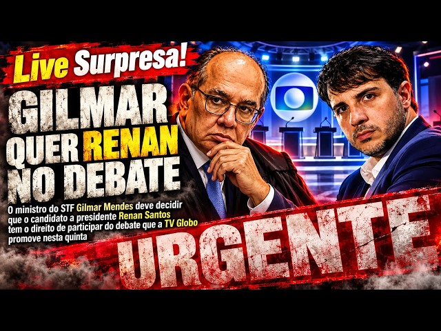CONDE URGENTE! Gilmar Mendes quer Renan no debate da Globo: Ministro vai decidir em instantes