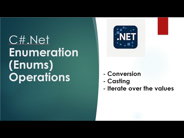 C#.Net Enums Operations - Conversion, Casting & Iterate over members