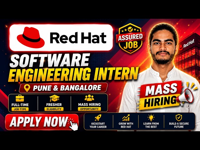 Red Hat Software Engineering Intern 2026 | Bangalore & Pune | Final Year Students | Apply Now