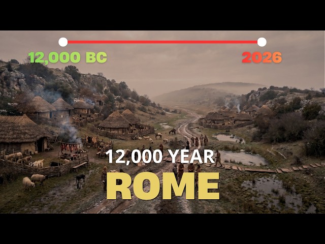 Evolution of Rome: 12,000 Years in 14 Minutes | Fixed-Camera Timelapse