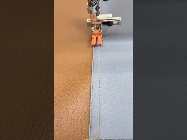 How to Sew a Flat Seam on Leather / Vinyl #sewing #sewinghacks #sewingtutorial