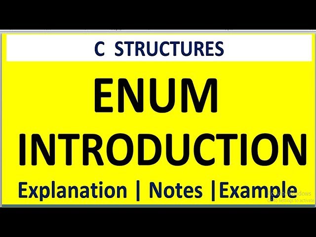 ENUM IN C PROGRAMMING