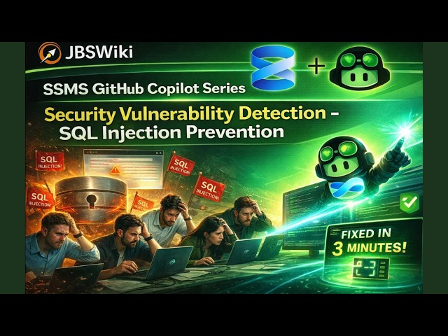 SSMS GitHub Copilot Series: Security Vulnerability Detection — SQL Injection Prevention
