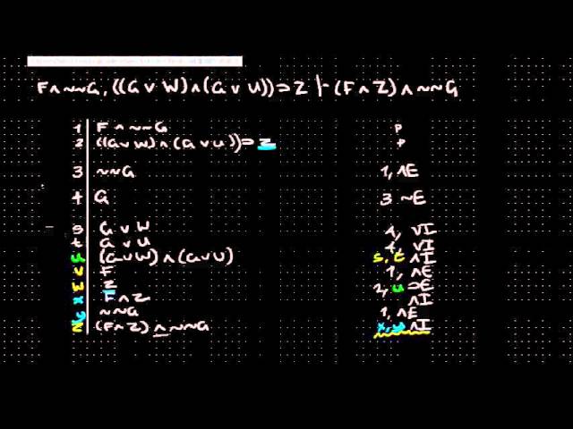 Formal Logic 3 - Intro to Proof