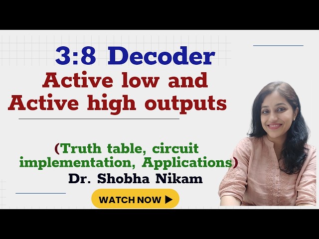 3:8 decoder with active low and active high outputs