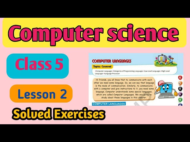 Computer Q&A/class 5 Chapter 2| solved exercises of L-2 Computer languages|| Army Public school book