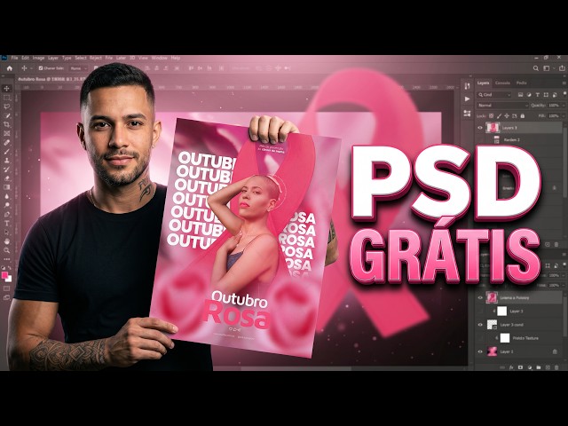 Pink October Feed Flyer | Free PSD + Photoshop Tutorial | Breast Cancer