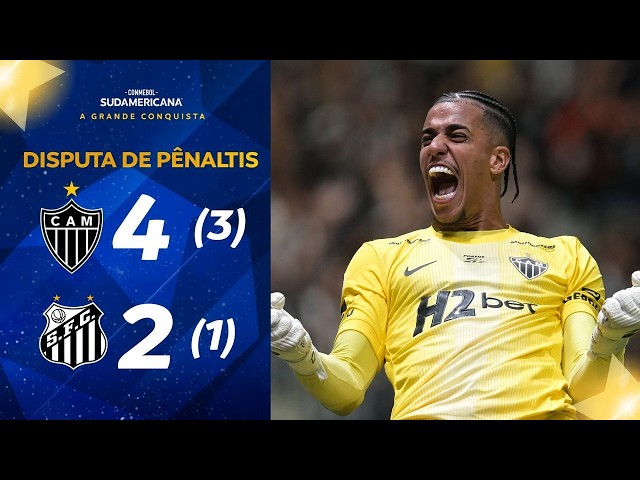 ATLÉTICO MINEIRO X SANTOS | DISPUTA DE PÊNALTIS COMPLETA | CONMEBOL SUDAMERICANA 2026