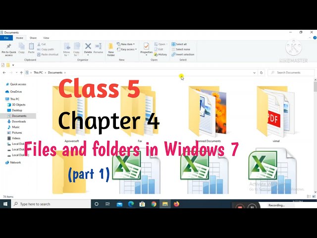 Computer  class 5 Chapter 4 Files and Folders|| Lesson reading|| Army public school book