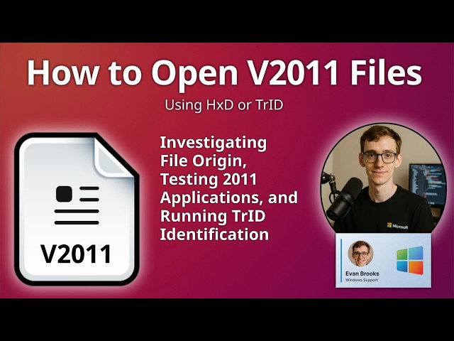 How to Open V2011 Files (Uncommon File Extension)