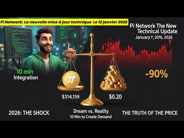 Pi Network: La nouvelle mise à jour technique  Le 12 janvier 2026|Pi  10 min  pour créer la Demande