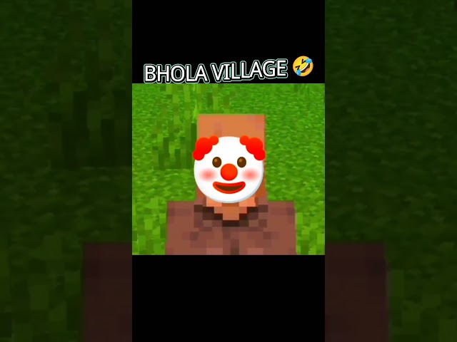 BHOLA VILLAGER 🤣 #minecraft #gaming #mha #mhacommunity #mhaedit #