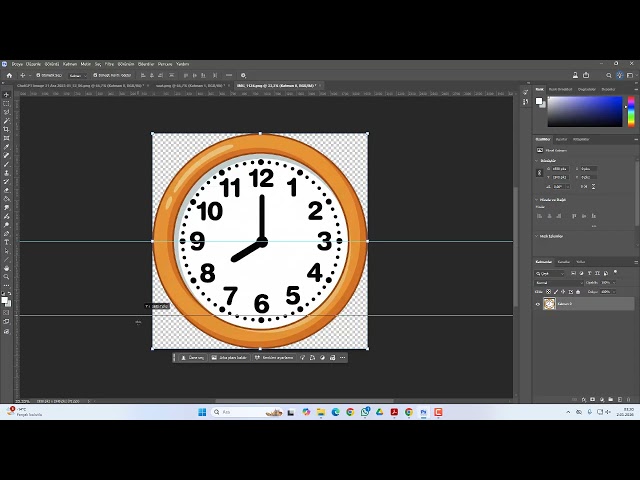 Python (pygame) ve Photoshop Düzenlemesiyle Doğru Saat Üretimi