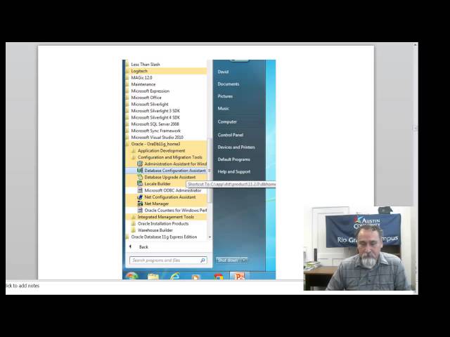 Competency 1: Setting up Oracle 64 ITSE 2309 Database Concepts