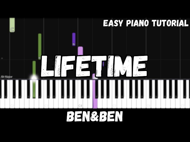 Ben&Ben - Lifetime (Easy Piano Tutorial)