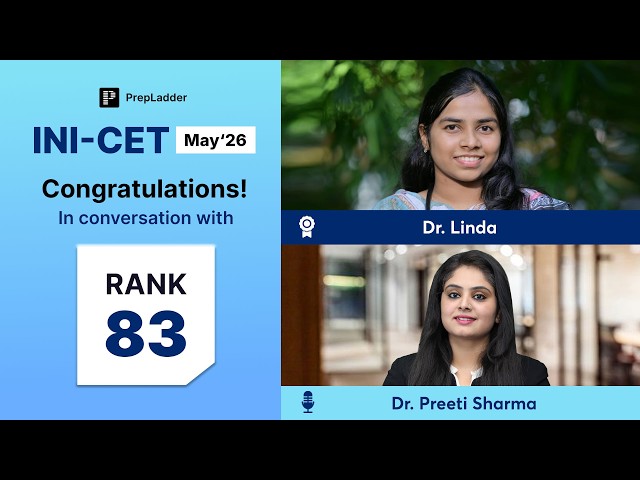 🔥 AIR 83 INI-CET May'26 Strategy & Success Story | Dr. Linda with Dr. Preeti