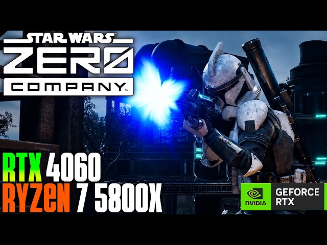 Star Wars: Zero Company Performance Test | RTX 4060 + Ryzen 7 5800X | 1080p + DLSS Benchmark
