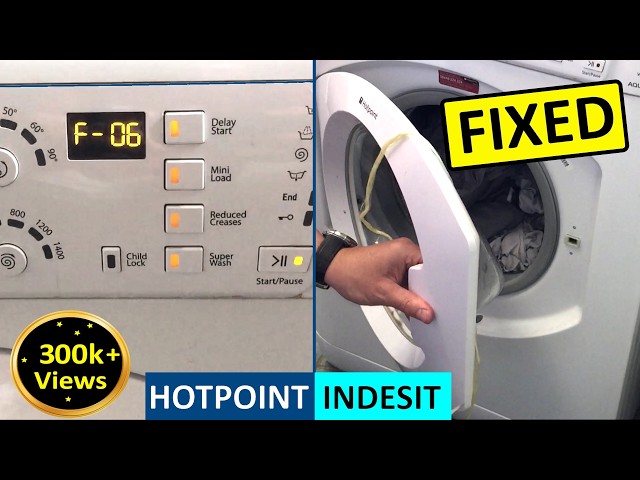 Washing Machine F06 Error Code Hotpoint Indesit Door won't Open