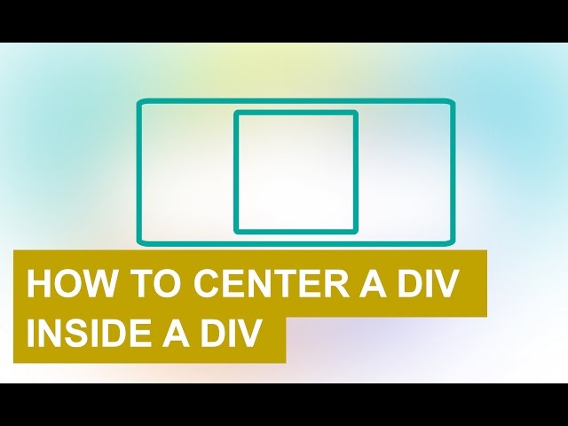 How to center a div inside a div with html and css