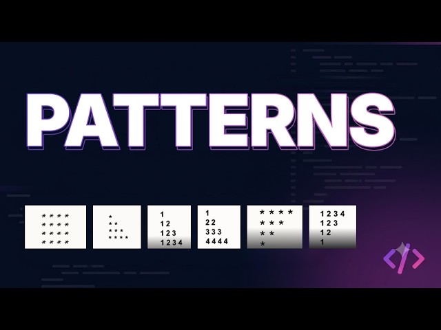 Patterns Part 1 | Striver A2Z DSA Sheet | Pattern Problems for Beginners in Tamil