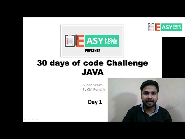 Day 1 , DataType , 30 days of code Challenge(Hackerrank) in JAVA -  #easyfreenotes