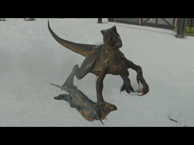 Jurassic World Evolution 3: Dracorex pair vs Indoraptor