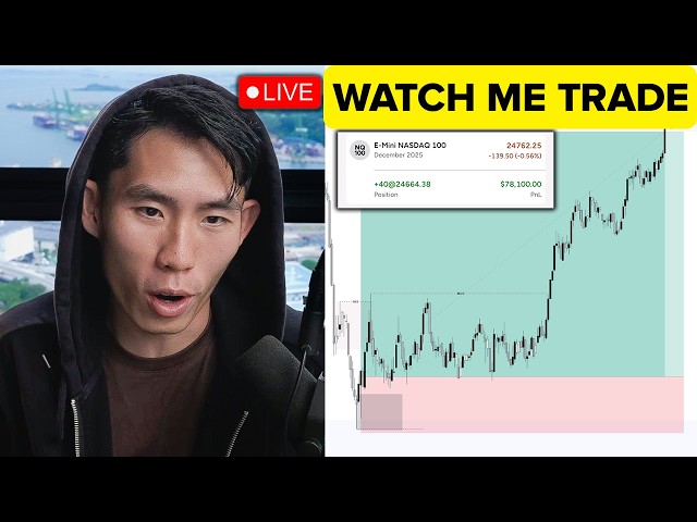 $77,900 Profit LIVE Trading Nasdaq Futures (SNIPER Entry on 5-Minute Chart)
