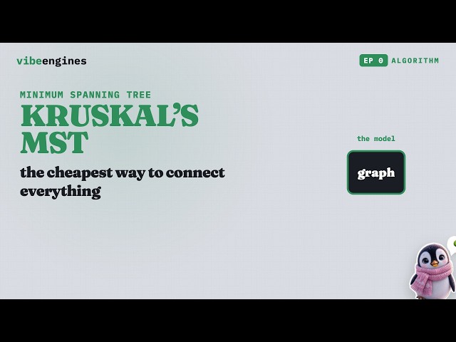Kruskal's MST: The Cheapest Way to Connect Everything