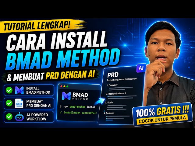 Cara Install BMAD Method & Membuat PRD dengan AI | Tutorial Lengkap