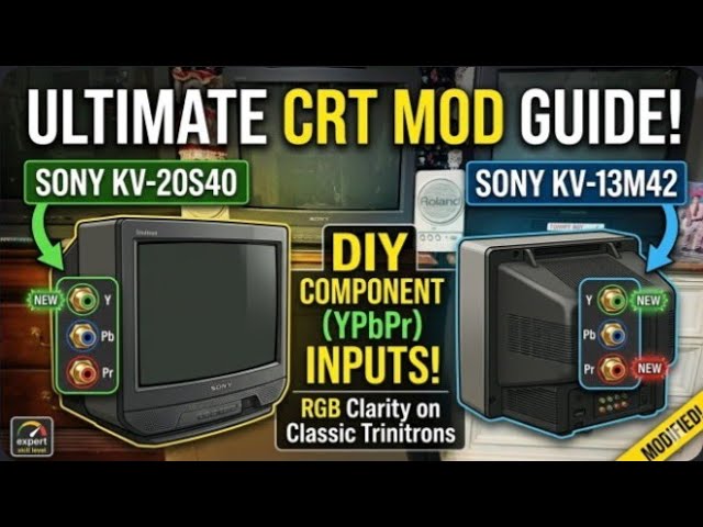 Step by Step Guide on How to Add Component Inputs on Sony Trinitron KV-20S40 and KV-13M42 