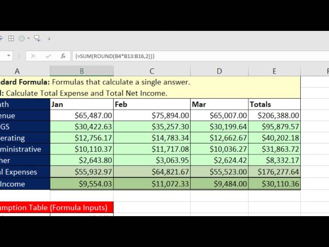 Highline Excel 2016 Class 05: Excel Array Formulas: Comprehensive Lessons: 12 Examples