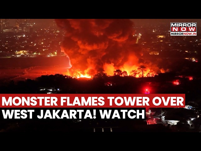 Jakarta Fire: Monster Flames Tower Over Western Region As Wind-whipped Scrapyard Blaze Rages