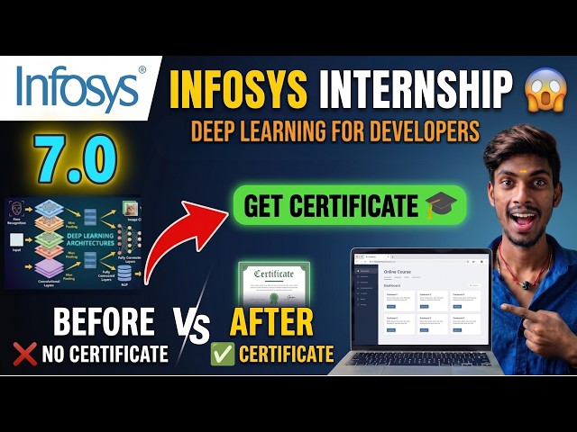 How to complete Infosys Internship 7.0 Deep Learning for Developers 🚀#tamil #infosys #answer #ai